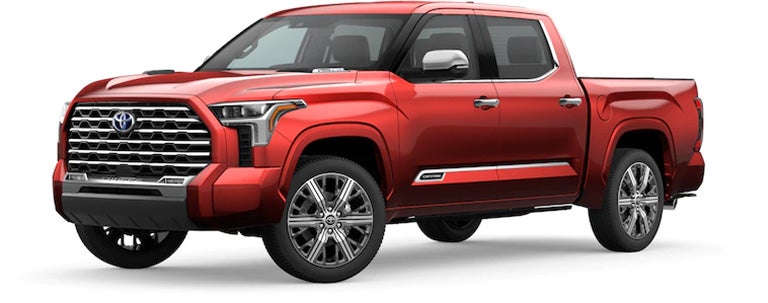 2022 Toyota Tundra Capstone in Supersonic Red | Rolling Hills Toyota in St. Joseph MO