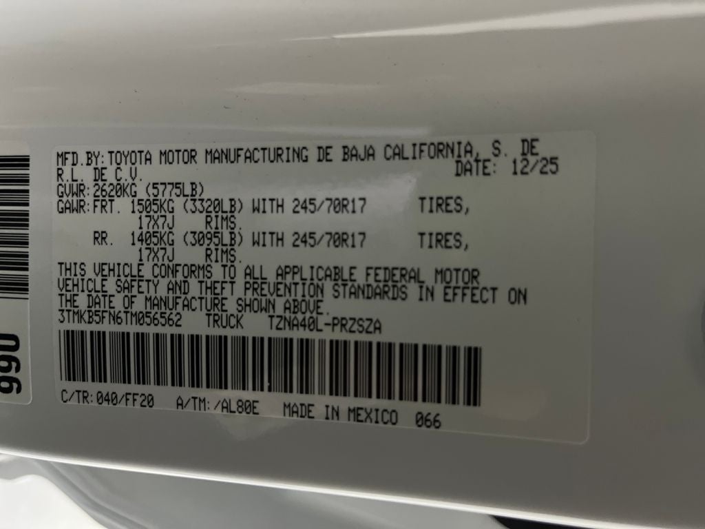 2026 Toyota Tacoma SR5