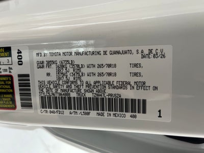 2026 Toyota Tacoma i-FORCE MAX TRD Off-Road i-FORCE MAX