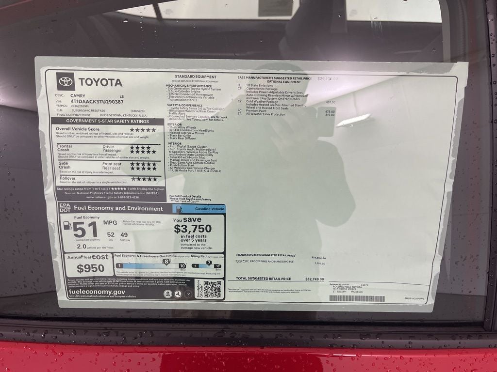 2026 Toyota Camry LE