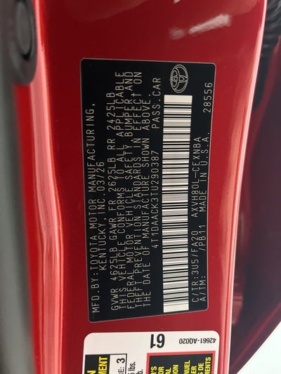 2026 Toyota Camry LE