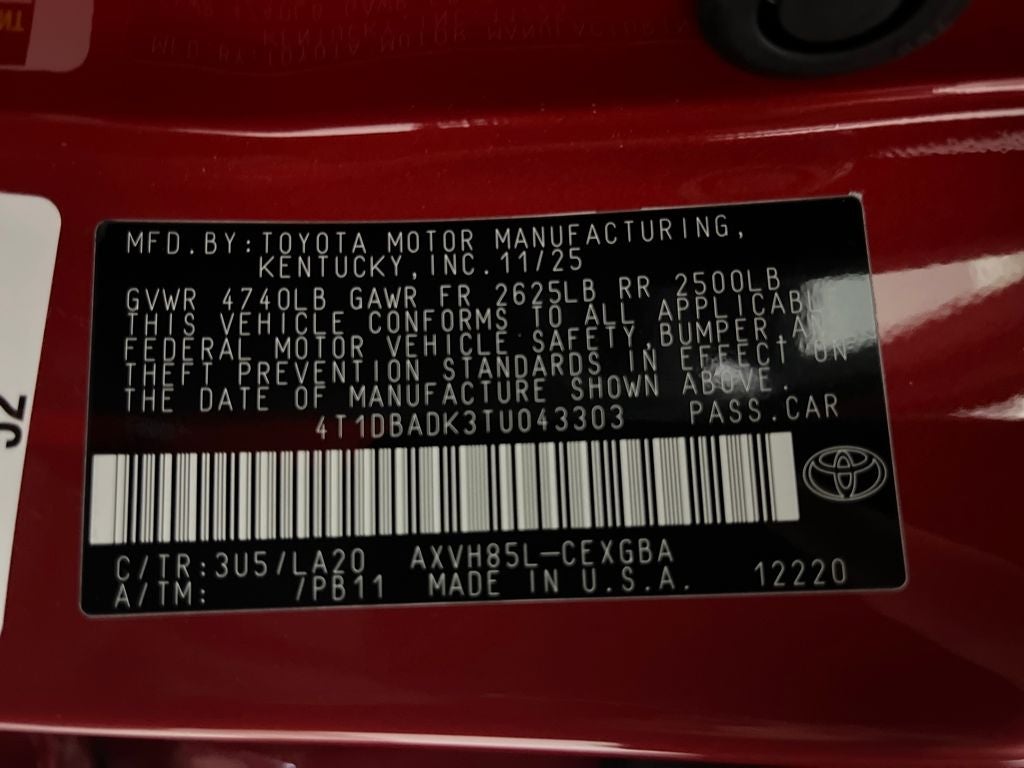 2026 Toyota Camry XLE