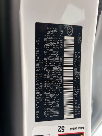 2026 Toyota Camry SE