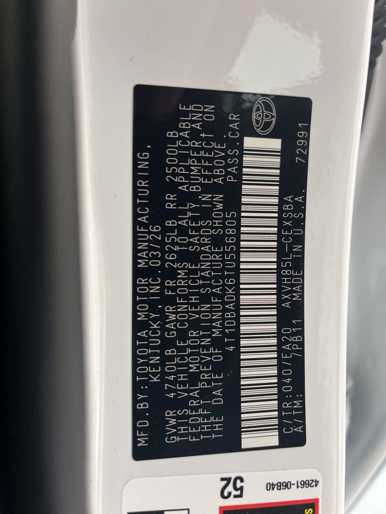 2026 Toyota Camry SE