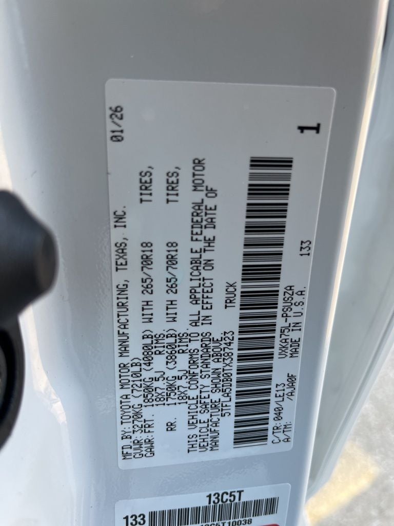 2026 Toyota Tundra SR5