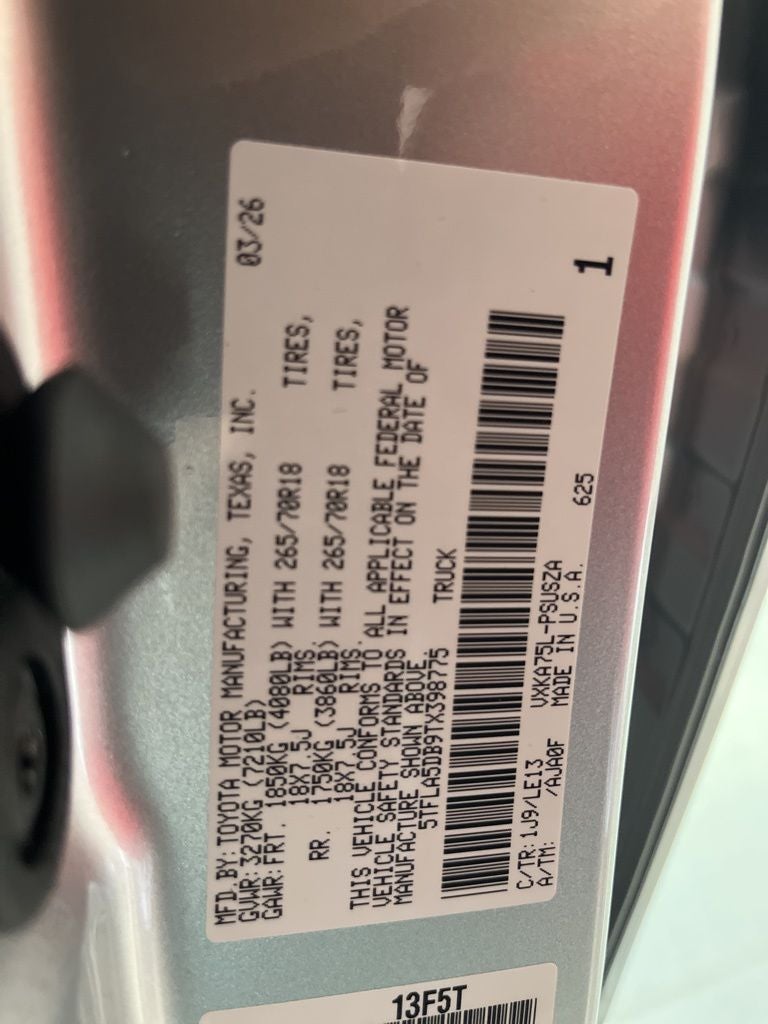 2026 Toyota Tundra SR5