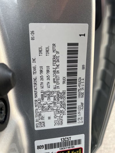 2026 Toyota Tundra SR5