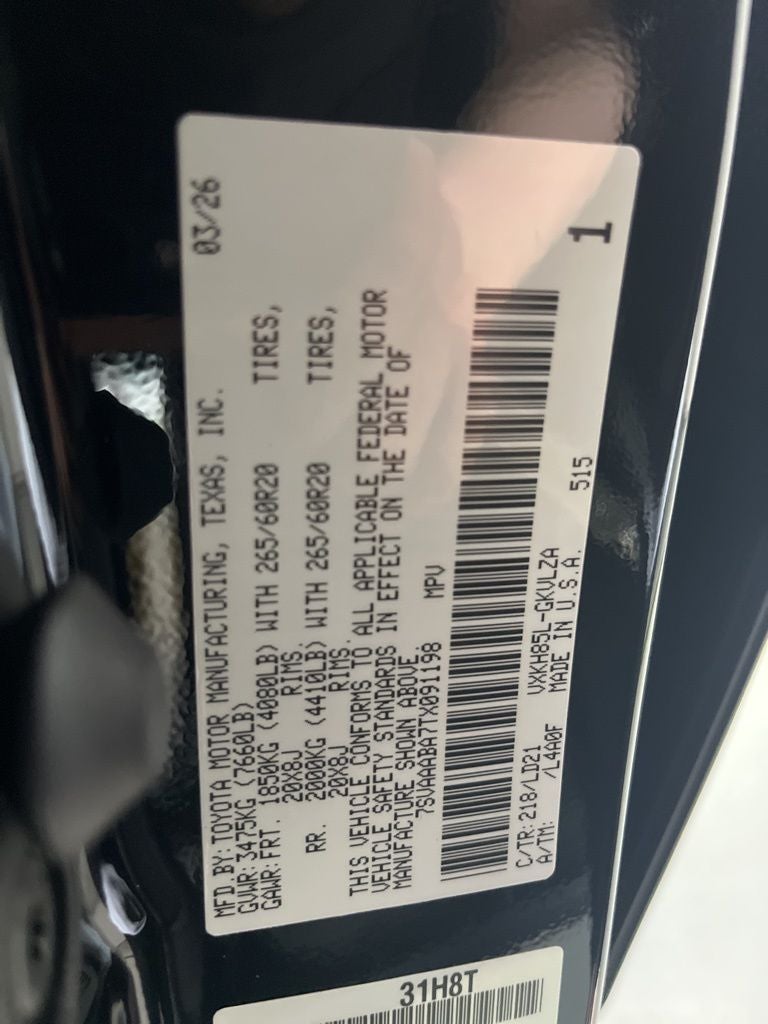 2026 Toyota Sequoia Limited