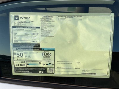 2026 Toyota Corolla Hybrid LE