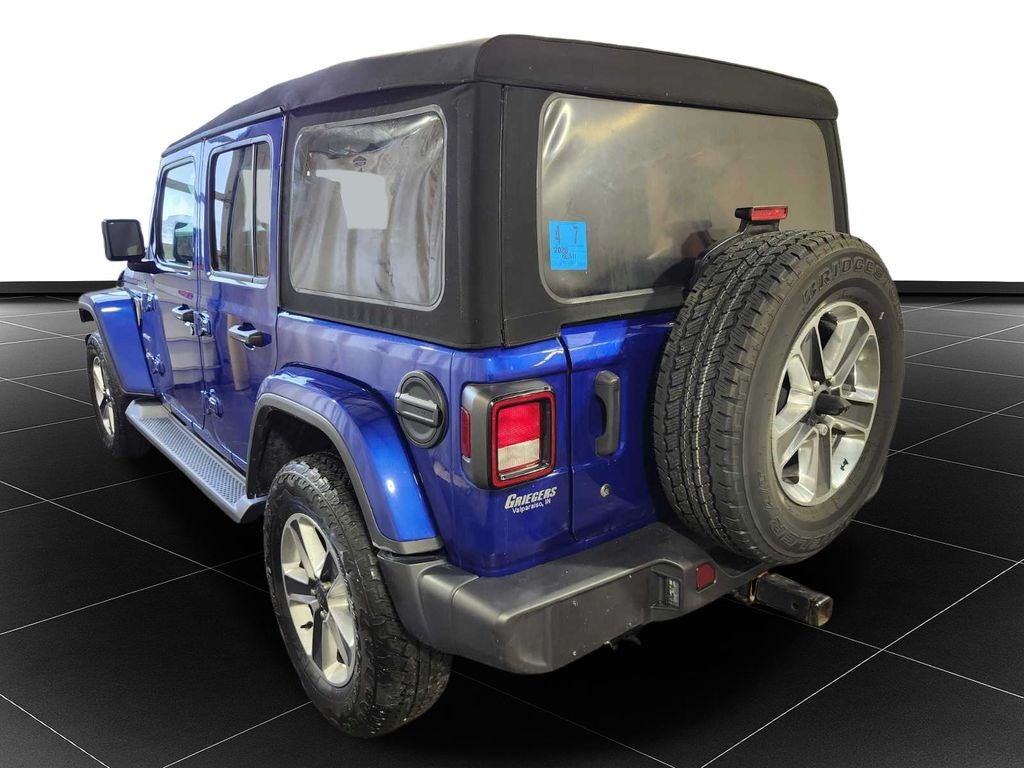 Used 2020 Jeep Wrangler Unlimited Sahara with VIN 1C4HJXEG4LW207152 for sale in Kansas City