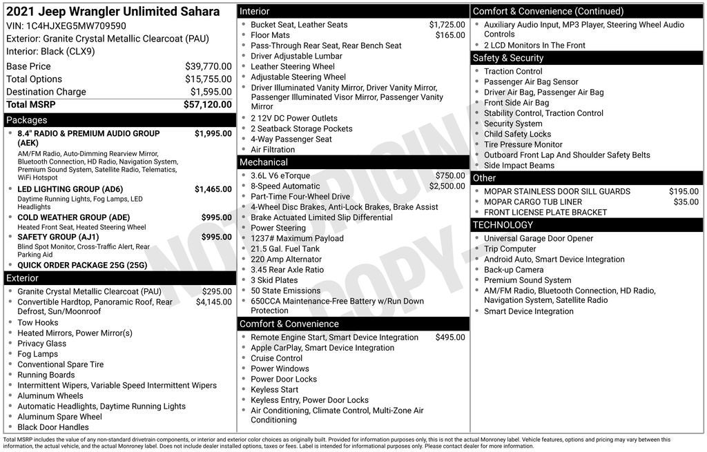 2021 Jeep Wrangler Unlimited Sahara