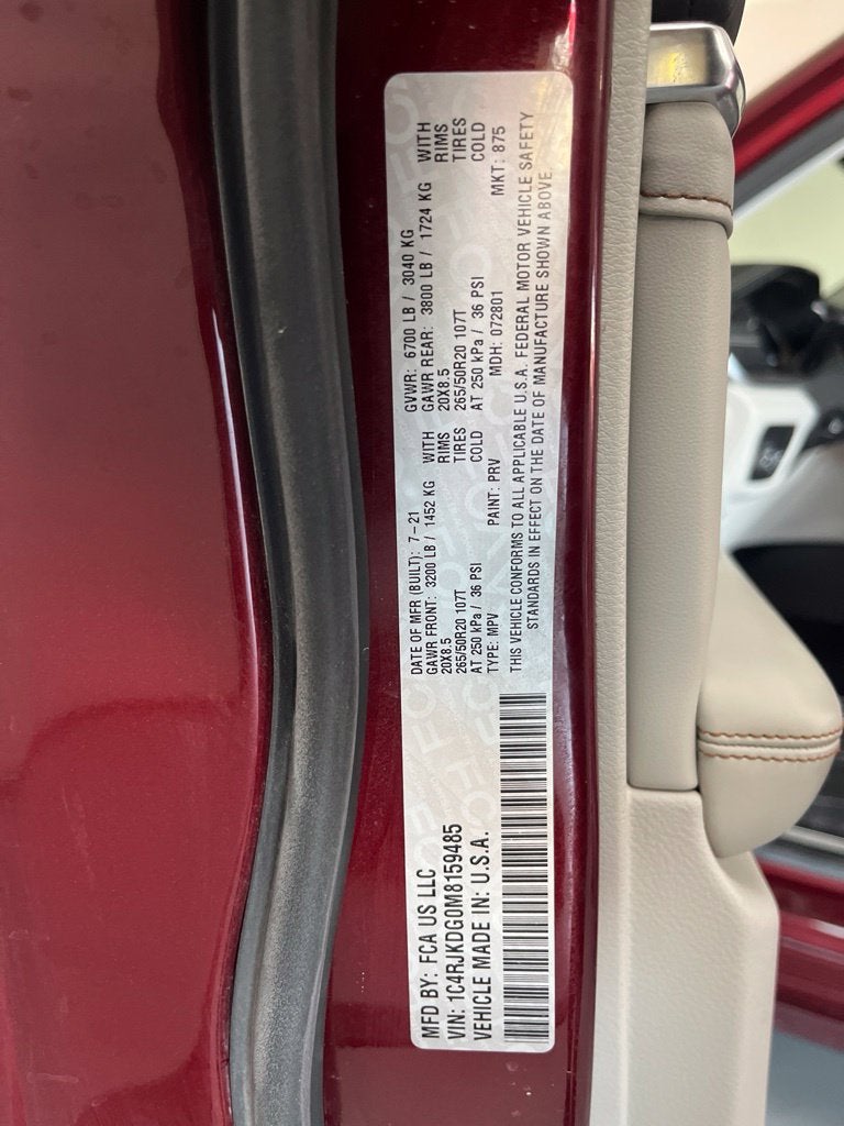 2021 Jeep Grand Cherokee L Overland