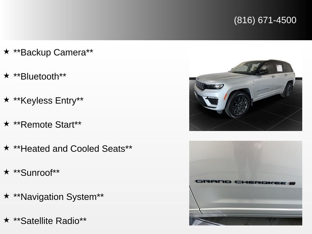 2024 Jeep Grand Cherokee Summit Reserve 4xe