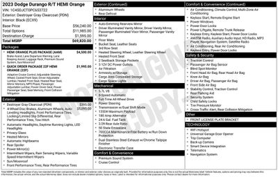 2023 Dodge Durango Orange Sport