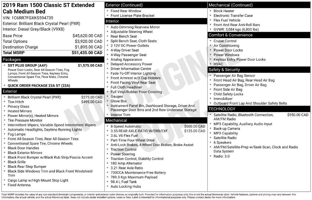 2019 RAM 1500 Classic Express