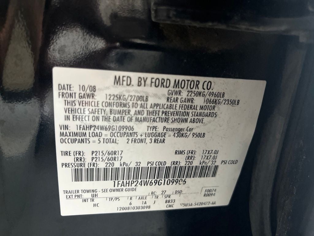 2009 Ford Taurus SEL