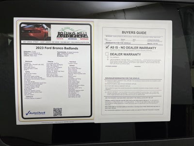 2023 Ford Bronco Badlands