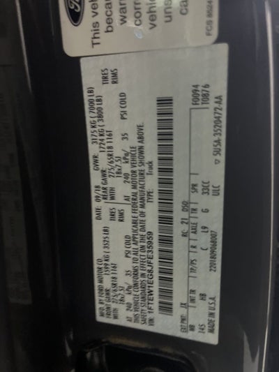 2018 Ford F-150 Lariat