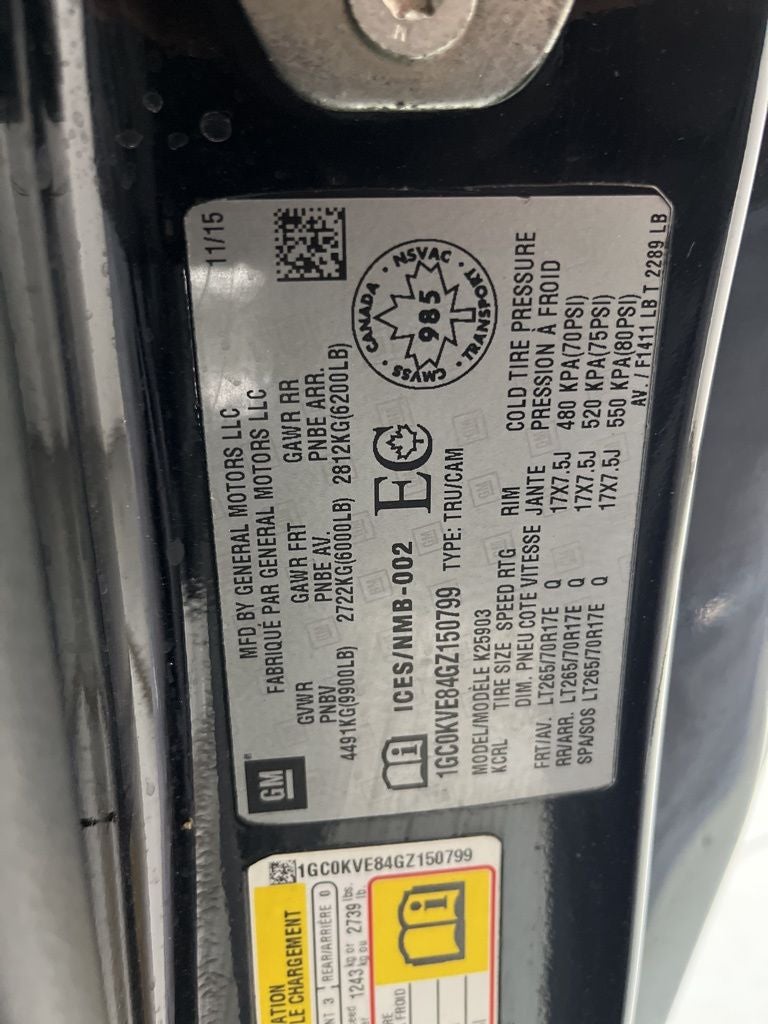 2016 Chevrolet Silverado 2500HD LT