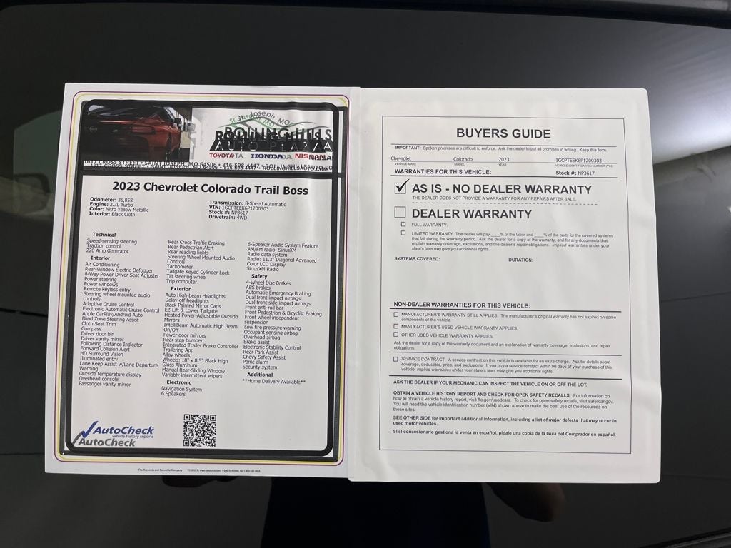2023 Chevrolet Colorado Trail Boss