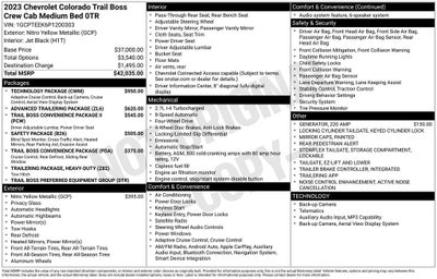 2023 Chevrolet Colorado Trail Boss