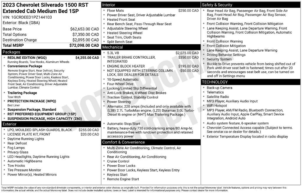 2023 Chevrolet Silverado 1500 RST