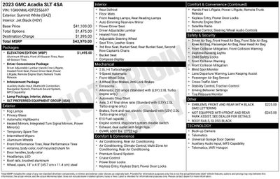 2023 GMC Acadia SLT