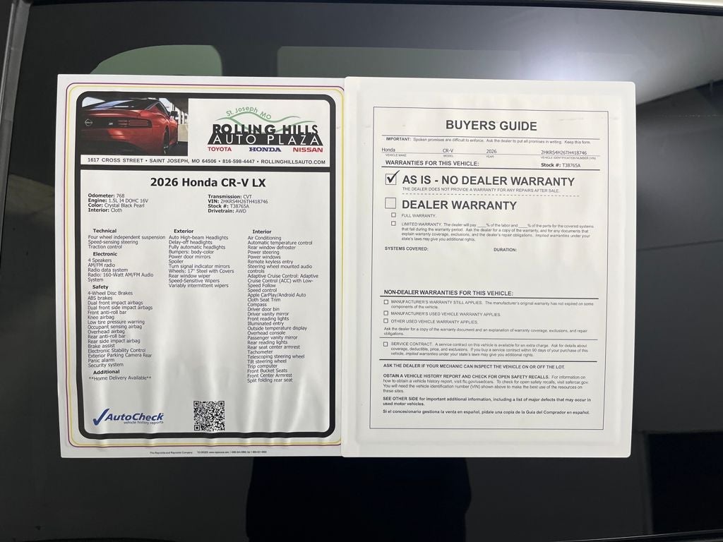 2026 Honda CR-V LX - Photo 39