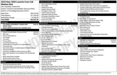 2023 RAM 3500 Laramie