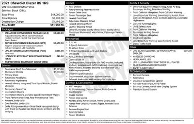 2021 Chevrolet Blazer RS