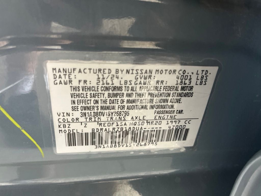 2025 Nissan Sentra SR