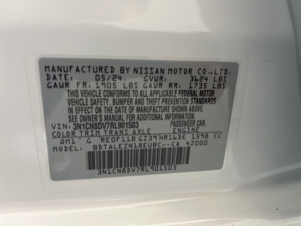 2024 Nissan Versa 1.6 S