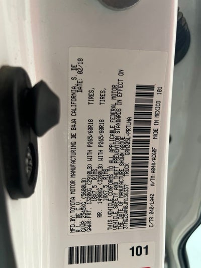 2018 Toyota Tacoma Limited V6
