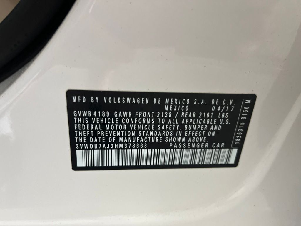 2017 Volkswagen Jetta 1.4T SE
