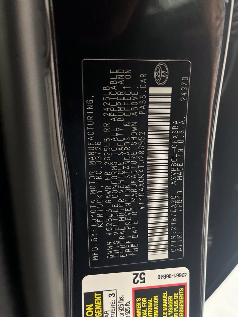 2026 Toyota Camry SE