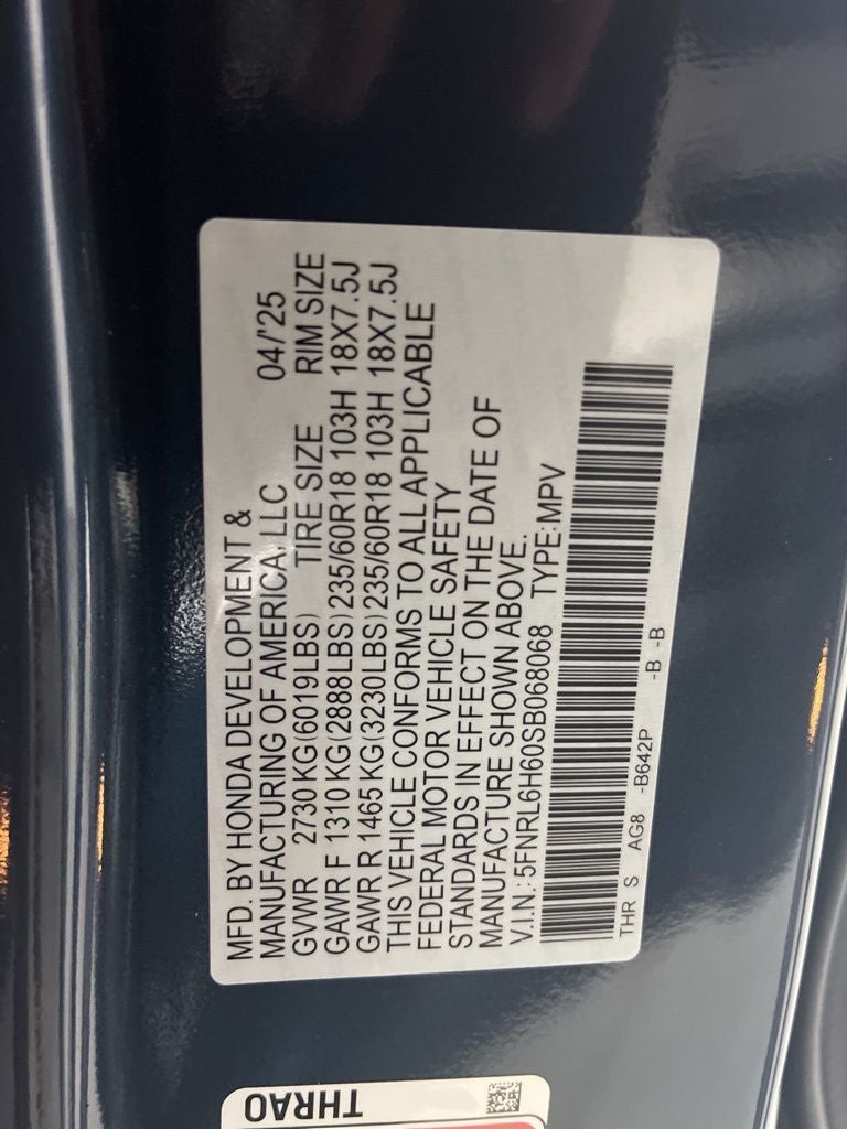 2025 Honda Odyssey EX-L