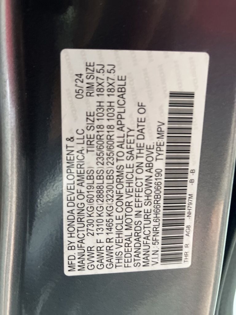 2024 Honda Odyssey EX-L