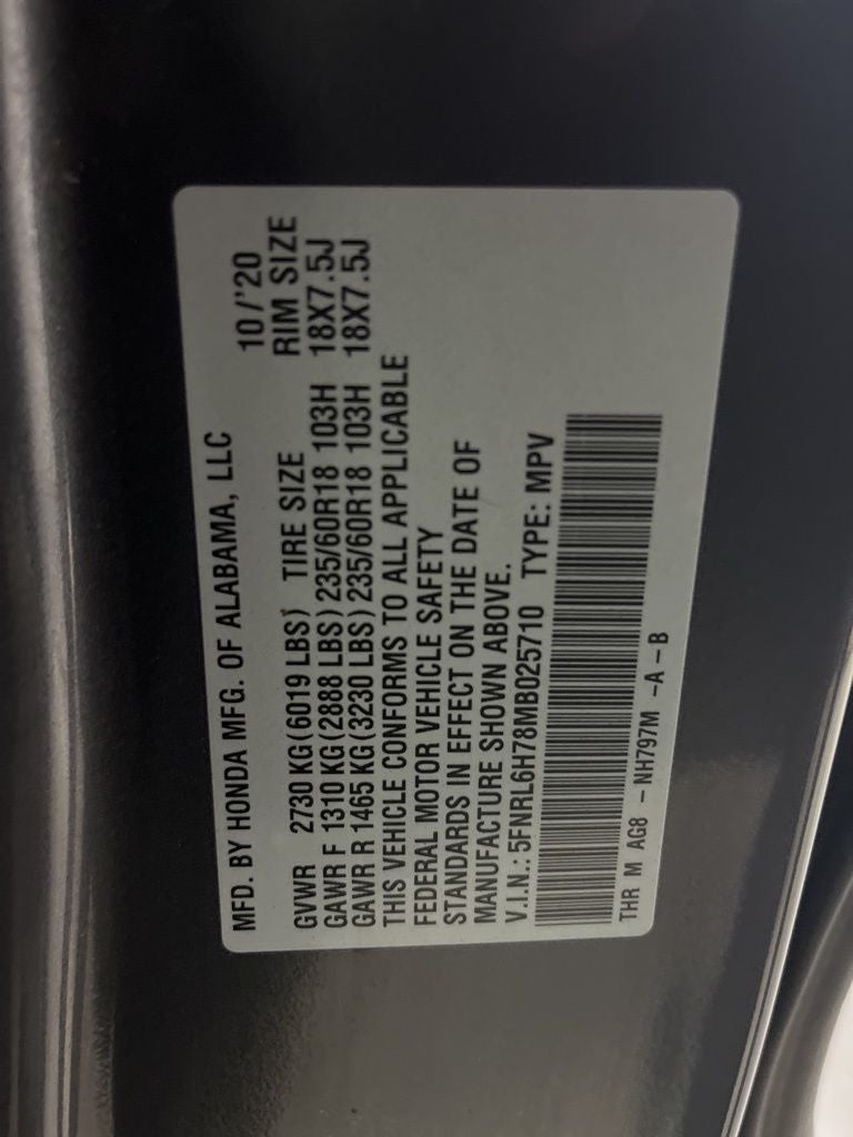 2021 Honda Odyssey EX-L