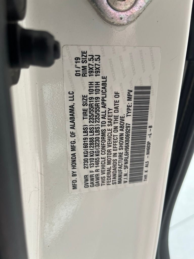 2019 Honda Odyssey Elite