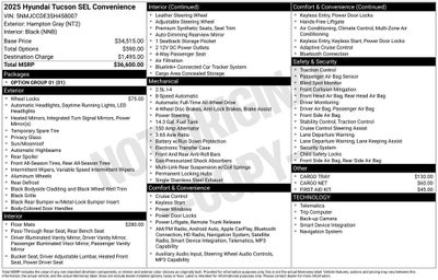 2025 Hyundai Tucson SEL Convenience