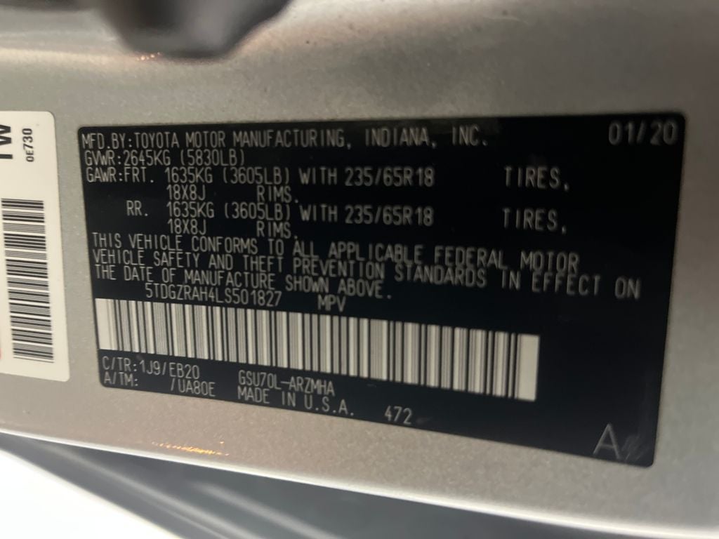 2020 Toyota Highlander XLE