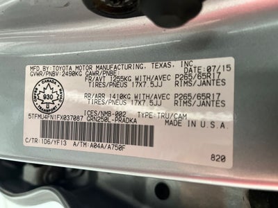 2015 Toyota Tacoma Base V6