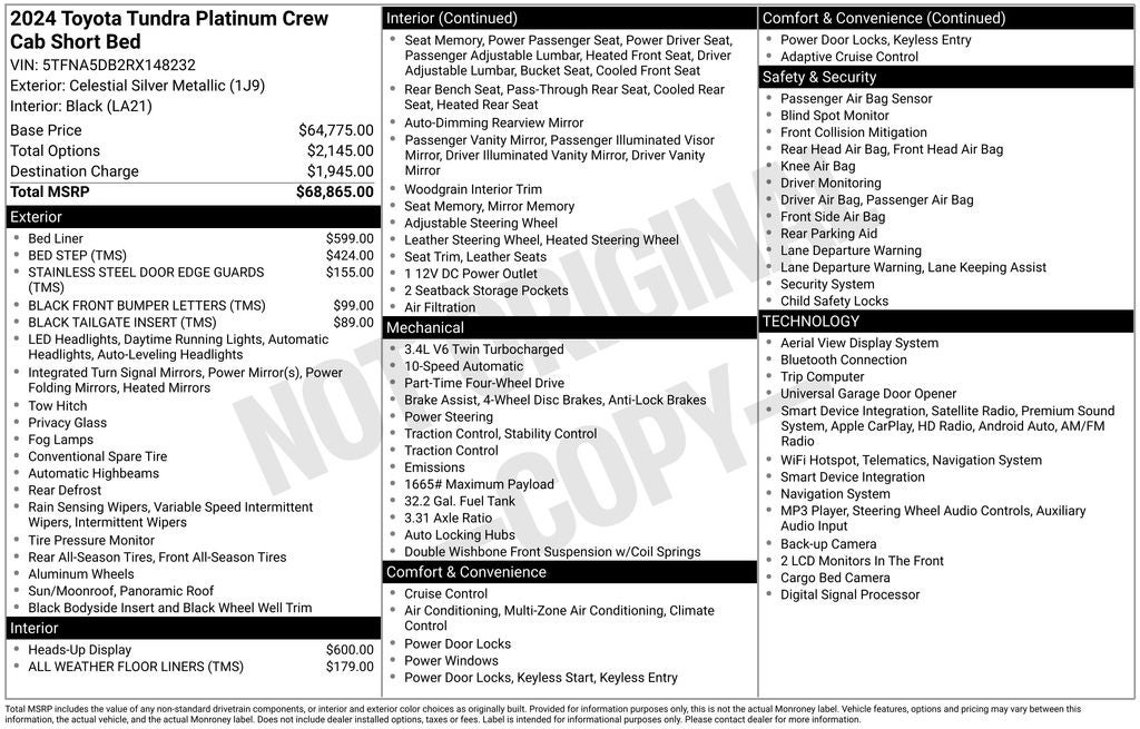 2024 Toyota Tundra Platinum - Photo 84