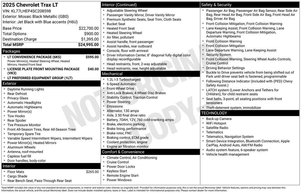 2025 Chevrolet Trax LT
