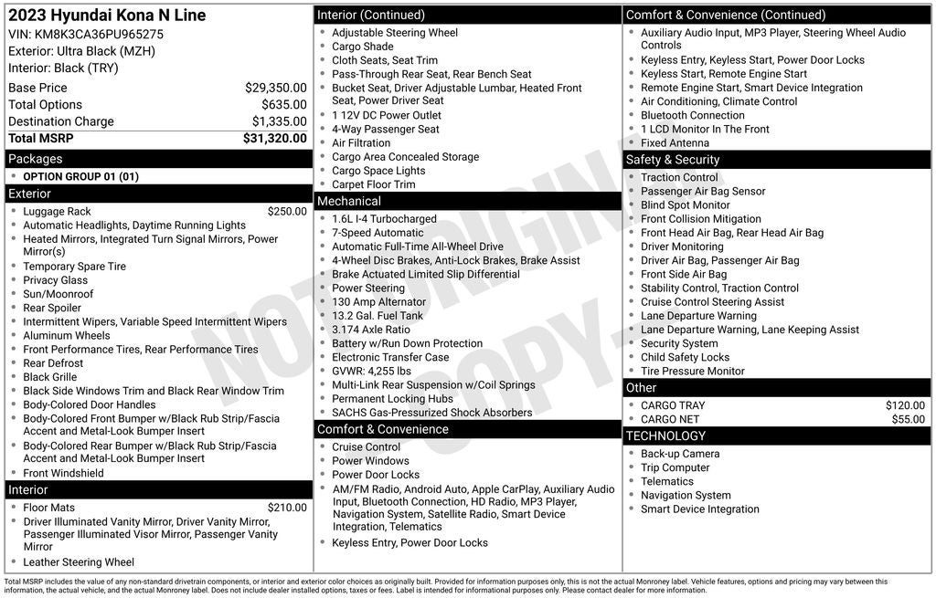 2023 Hyundai Kona N Line