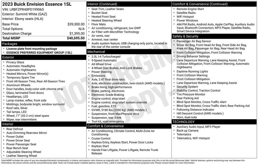 2023 Buick Envision Essence