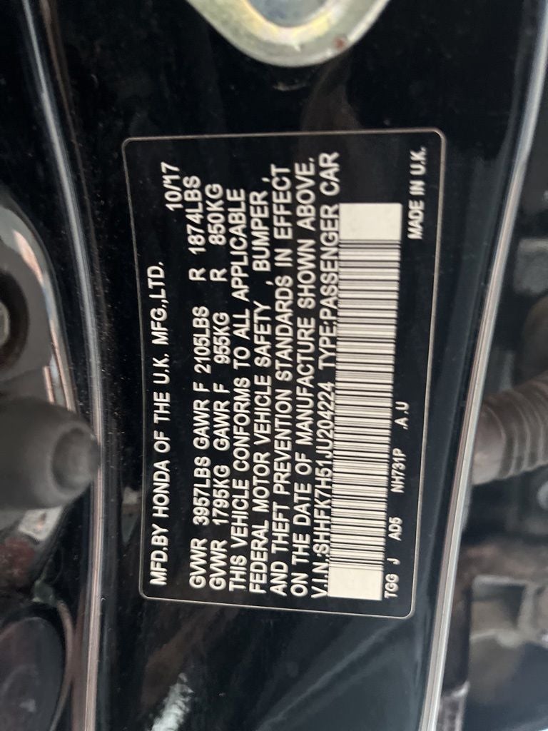 2018 Honda Civic EX