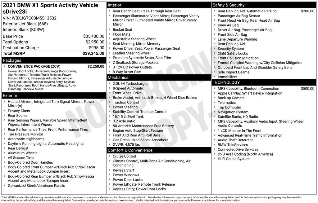 2021 BMW X1 sDrive28i