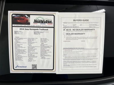 2016 Jeep Renegade Trailhawk