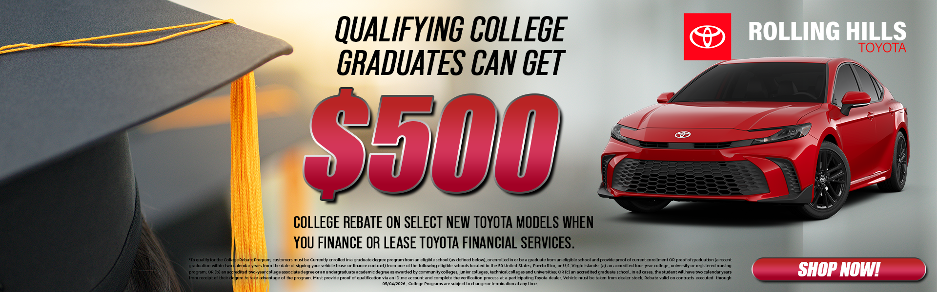 College Grad Discount